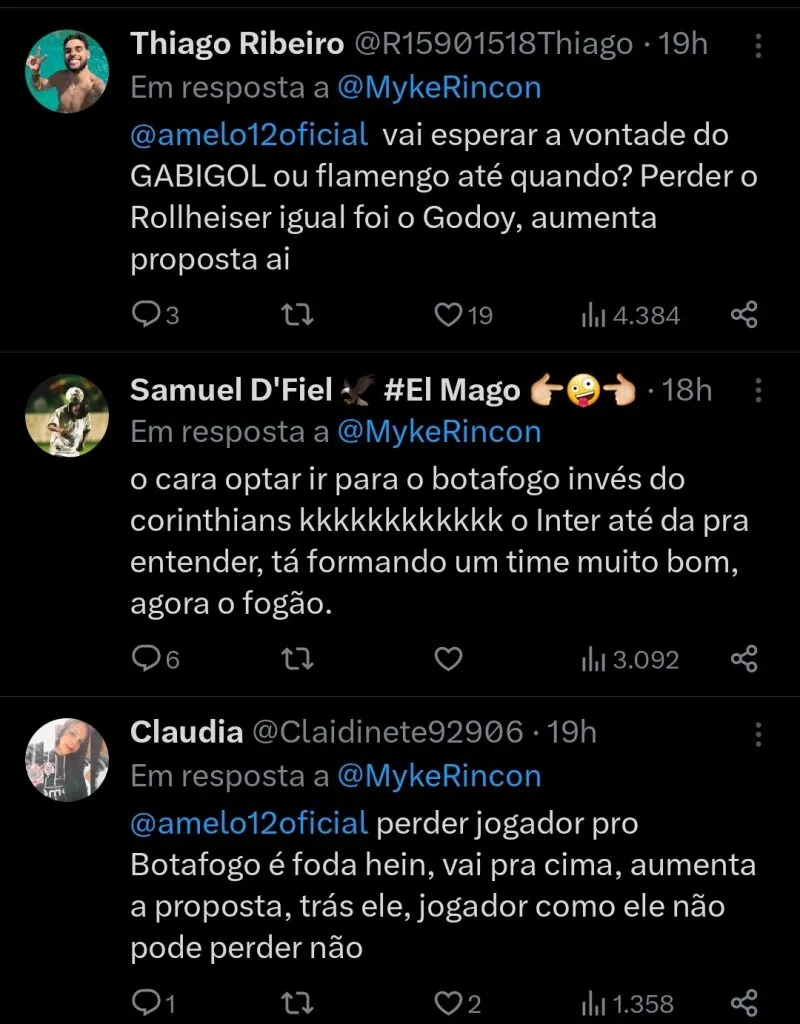 Repercussão via Twitter