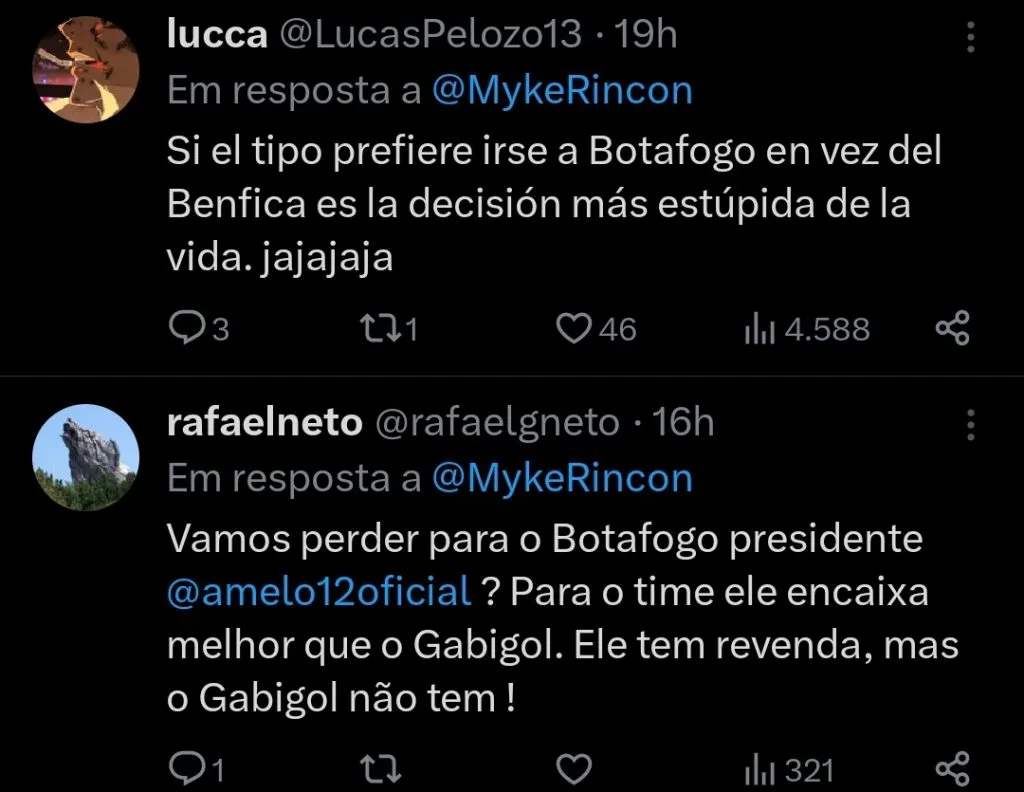 Repercussão via Twitter