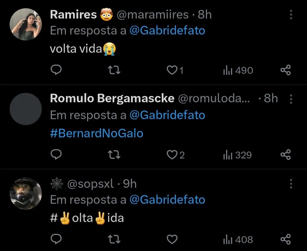 Repercussão via Twitter