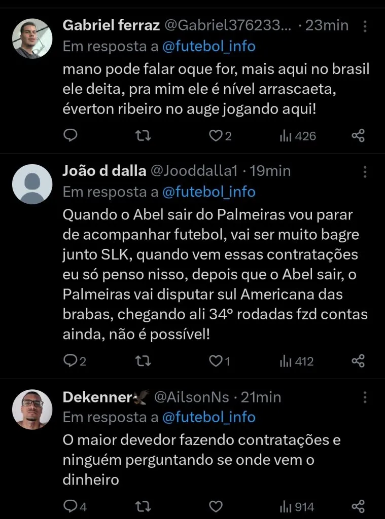 Repercussão via Twitter
