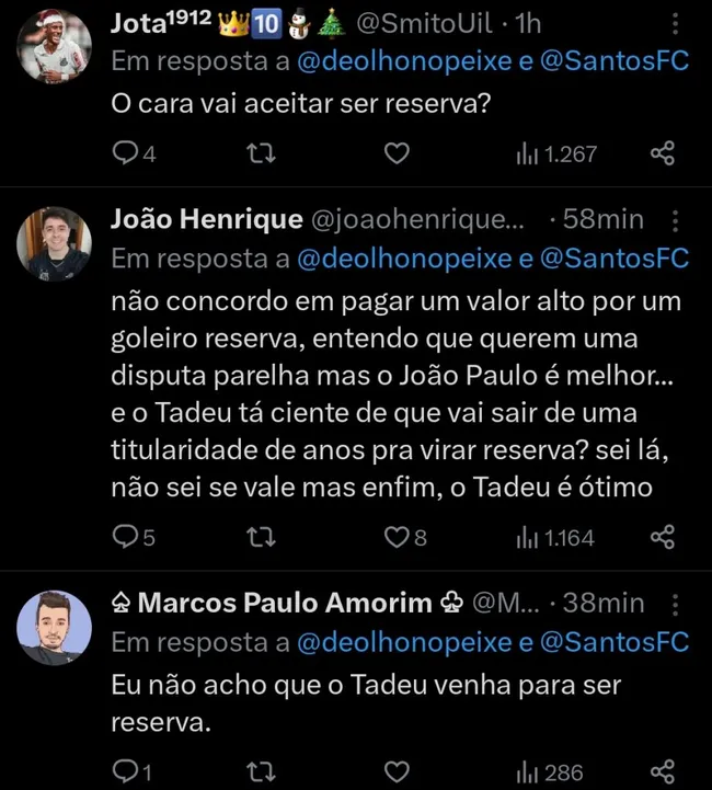 Repercussão via Twitter