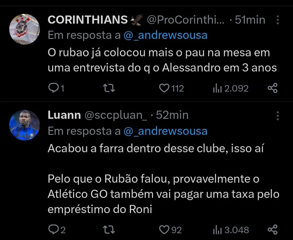 Repercussão via Twitter