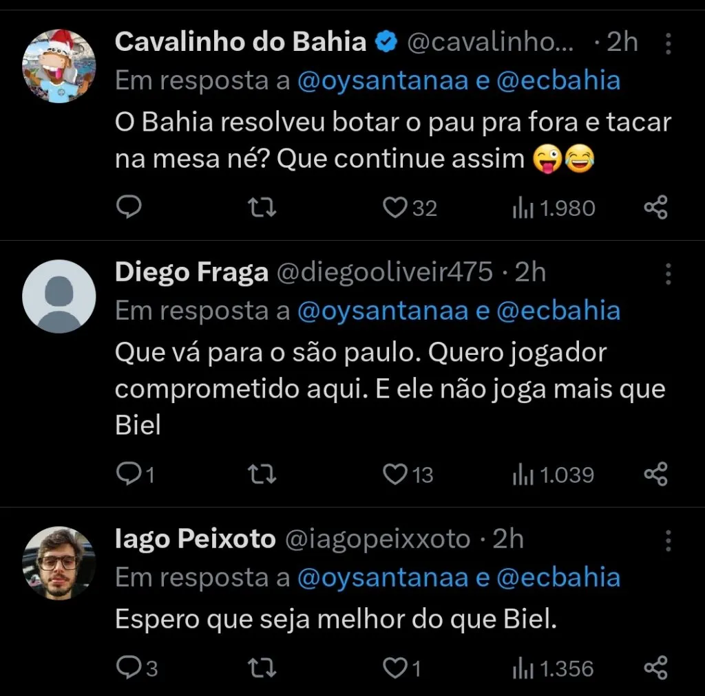 Repercussão via Twitter