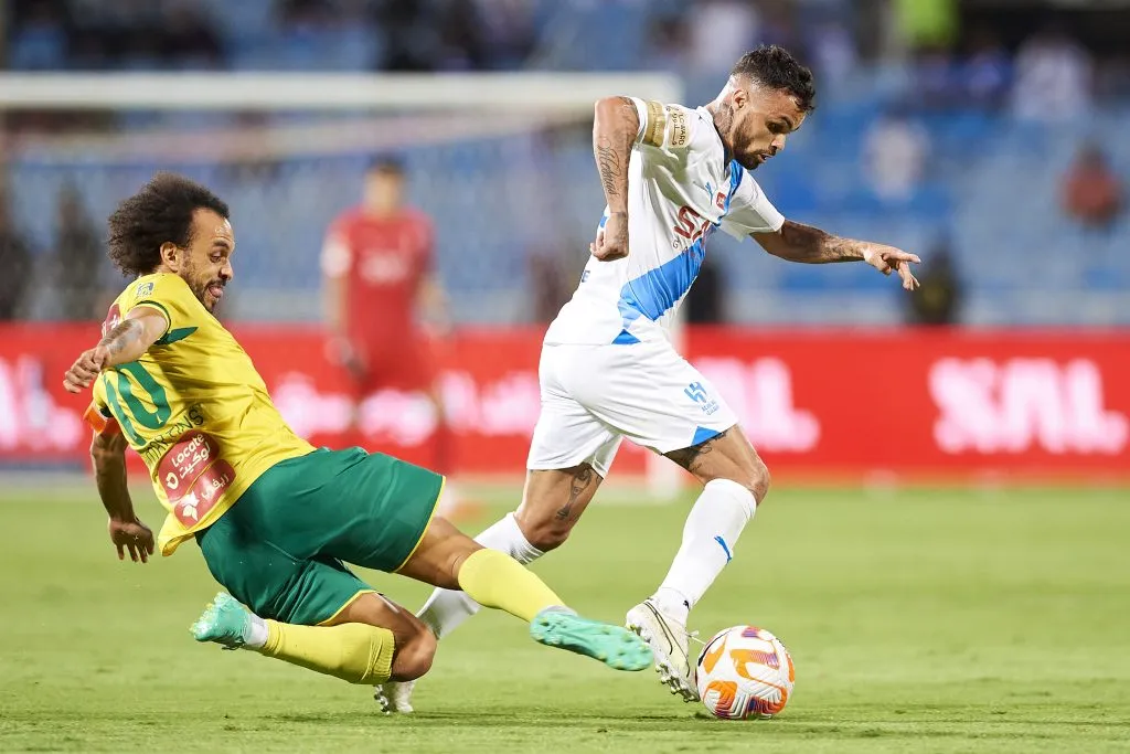 Atacante no duelo diante do Al Khaleej (Photo by Adam Nurkiewicz/Getty Images)
