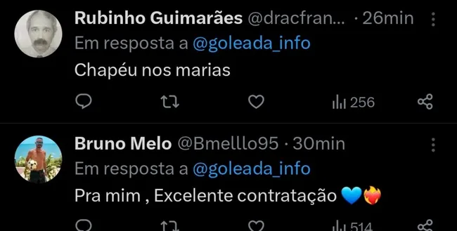 Repercussão via Twitter