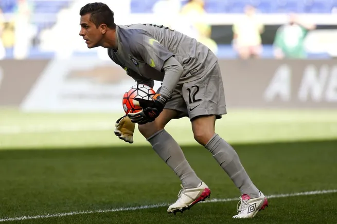 Marcelo Grohe pela Seleção Brasileira. (Photo by Jeff Zelevansky/Getty Images)