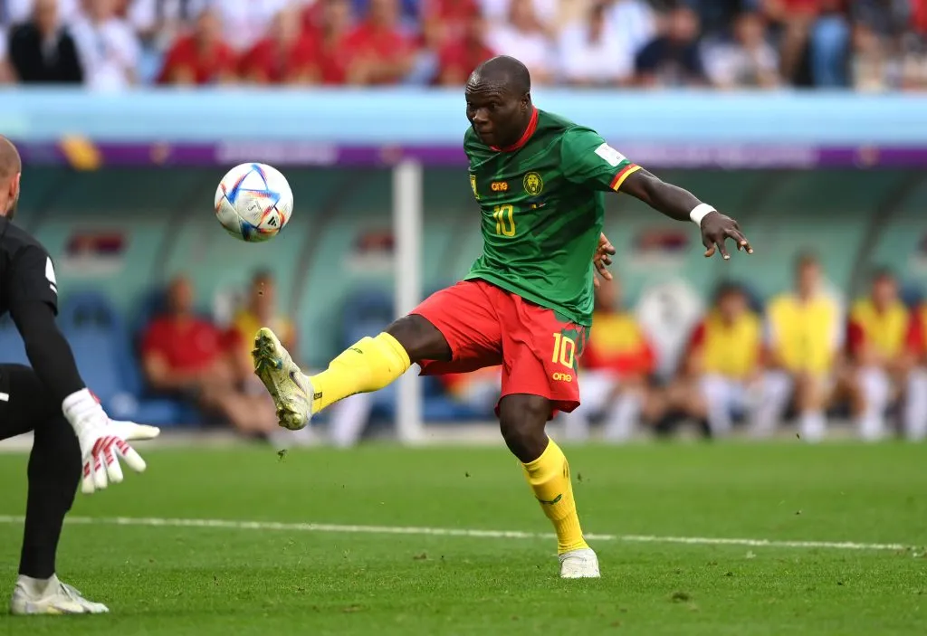 Aboubakar marcando um belo gol (Photo by Stu Forster/Getty Images)