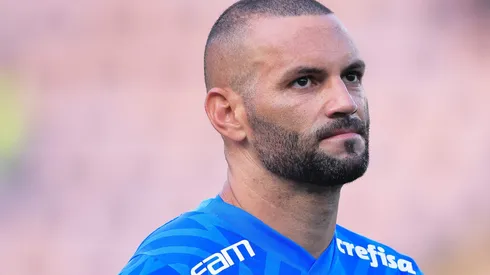 SP - BARUERI - 24/02/2024 - PAULISTA 2024, PALMEIRAS X MIRASSOL - Weverton goleiro do Palmeiras durante partida contra o Mirassol no estadio Arena Barueri pelo campeonato Paulista 2024. Foto: Ettore Chiereguini/AGIF