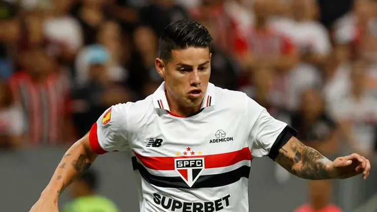 James Rodríguez brilhou contra a Inter de Limeira (Foto: Rubens Chiri/Saopaulofc.net/Divulgação)