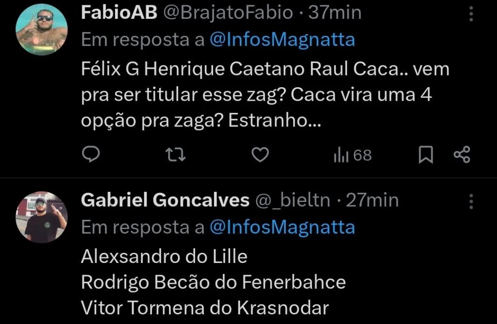 Repercussão via Twitter