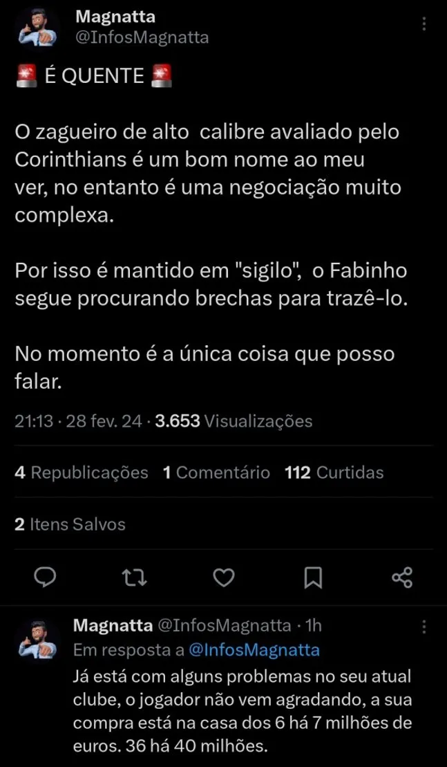 Repercussão via Twitter