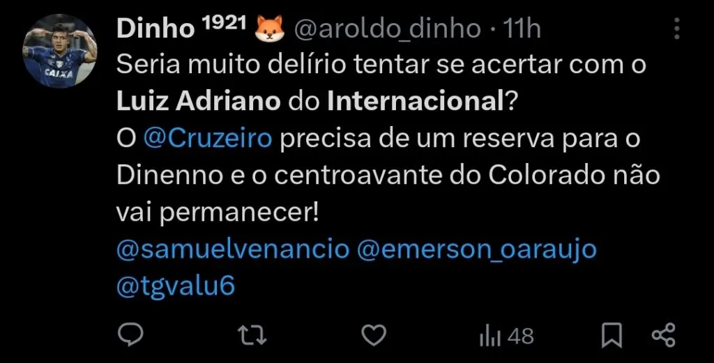 Repercussão via Twitter