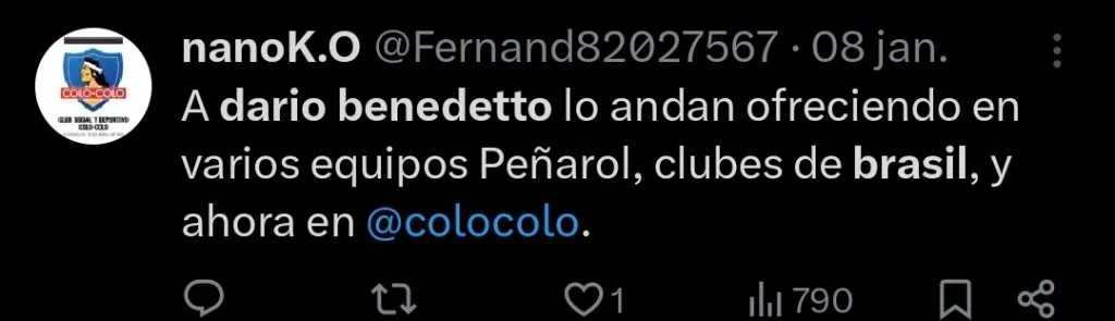 Repercussão via Twitter