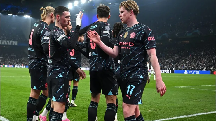 Phil Foden of Kevin De Bruyne of Manchester City (Photo by Justin Setterfield/Getty Images)