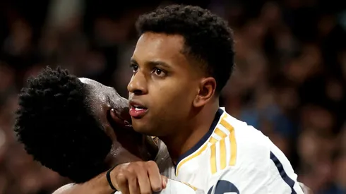 Clube europeu aceita pagar R$ 541 mi para tirar Rodrygo do Real Madrid (Photo by Florencia Tan Jun/Getty Images)