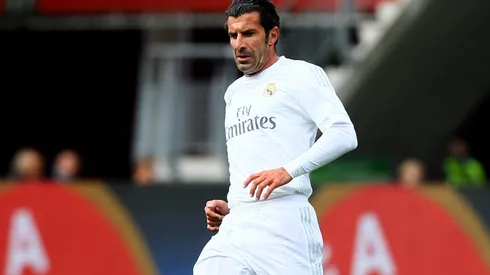 Luis Figo of Real Madrid (Photo by Christof Koepsel/Getty Images for Laureus)