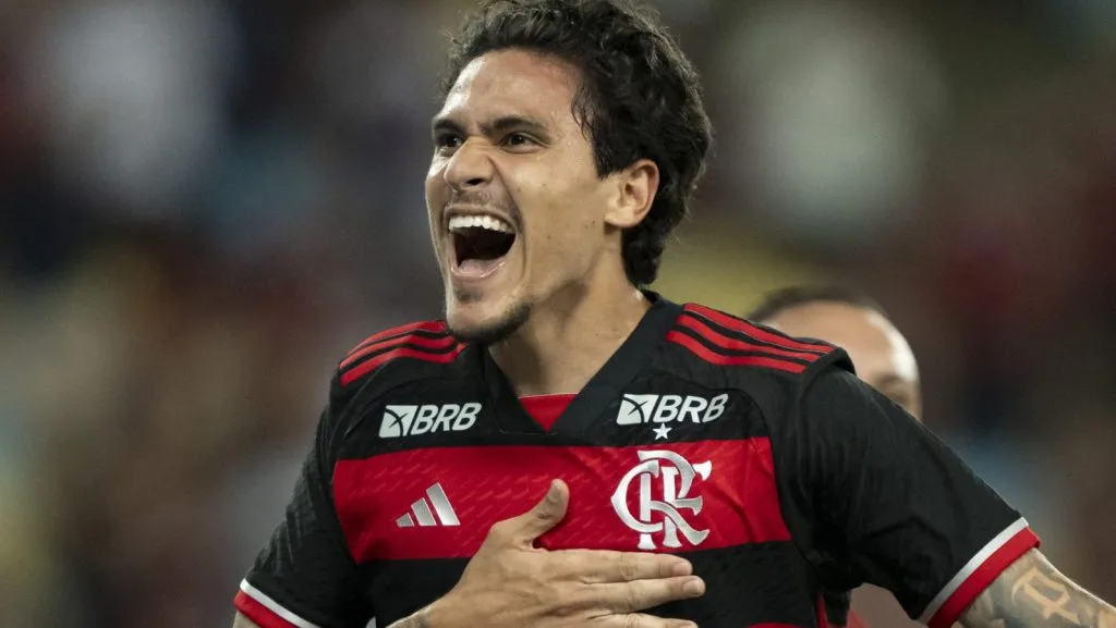 Pedro pode deixar o Flamengo para assinar com rival do Real Madrid na La Liga. Foto: Jorge Rodrigues/AGIF