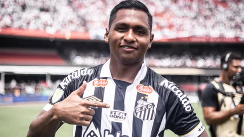 Morelos marcou +1 gol pelo Santos (Foto: Raul Baretta / Santos FC / Divulgação)