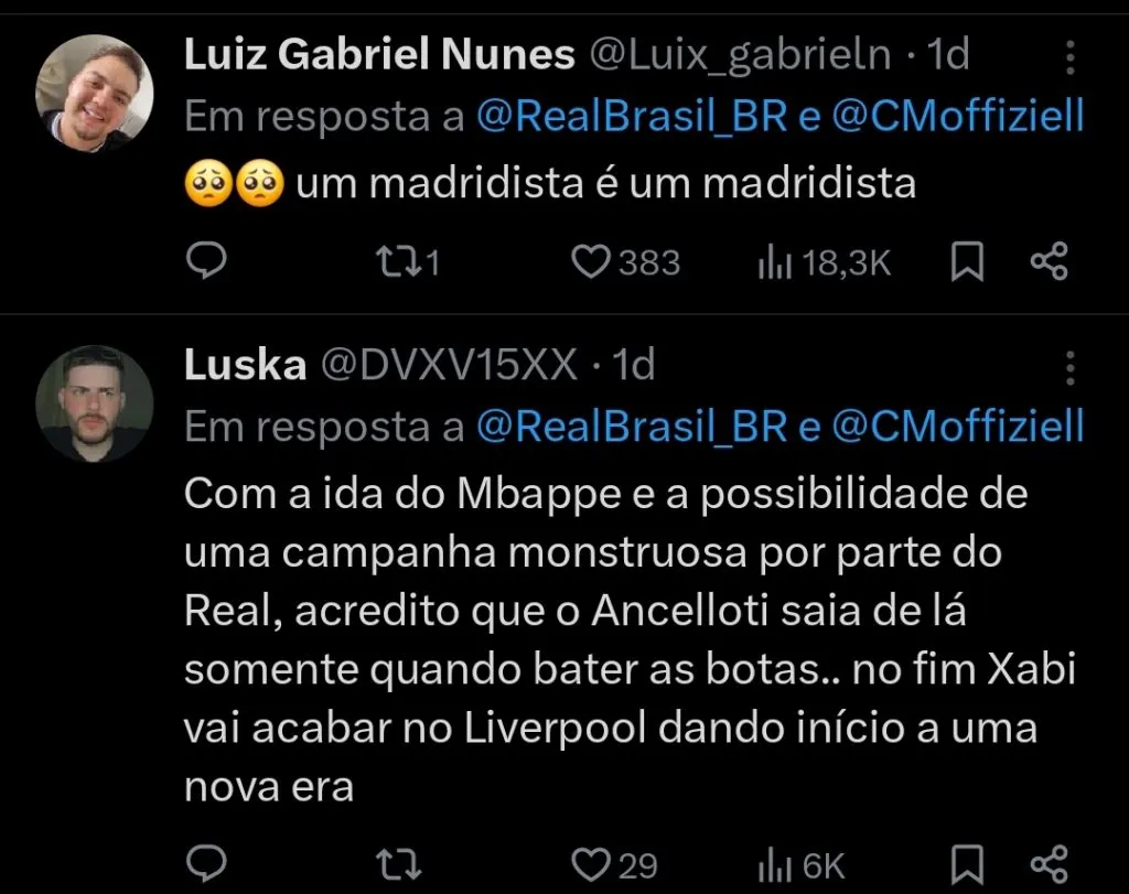 Repercussão via Twitter