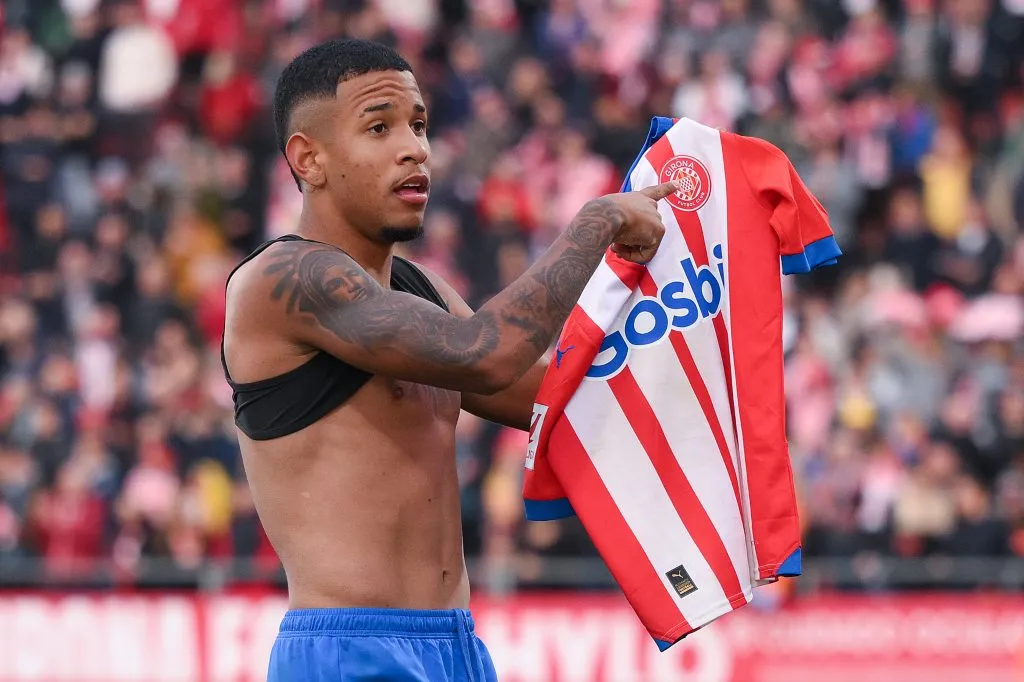 Savinho pelo Girona. (Photo by David Ramos/Getty Images)