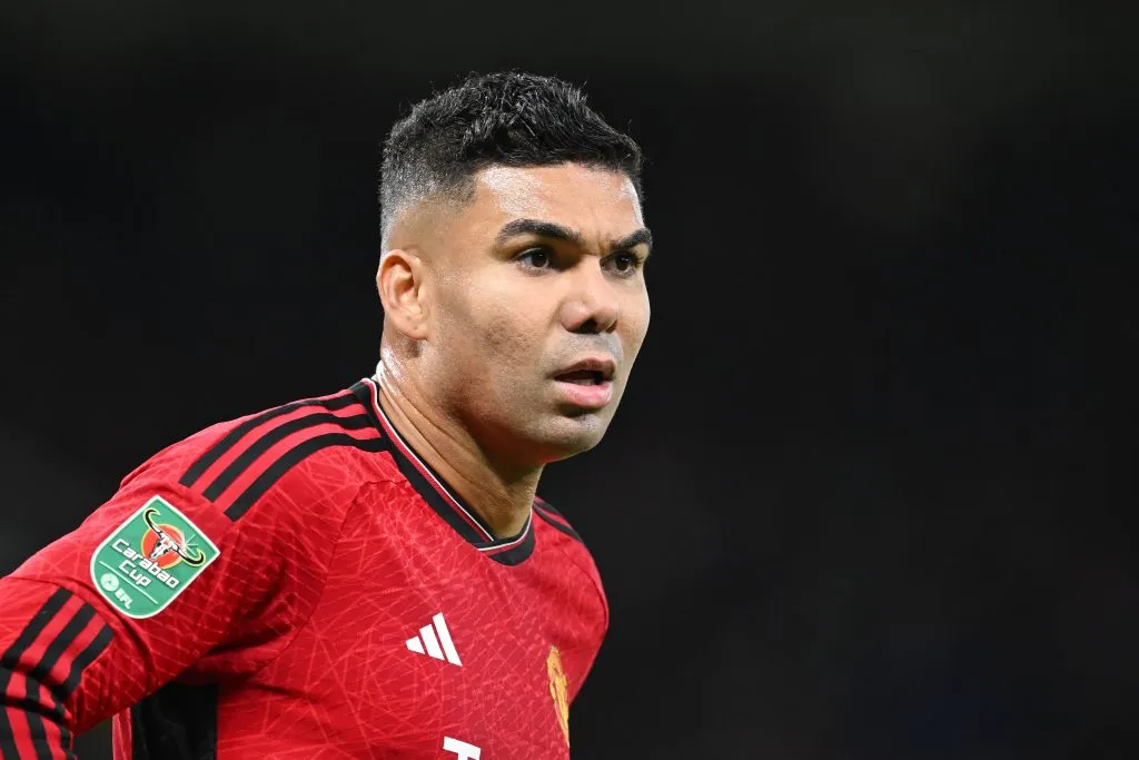 Casemiro em ação pelo Manchester United (Photo by Michael Regan/Getty Images)