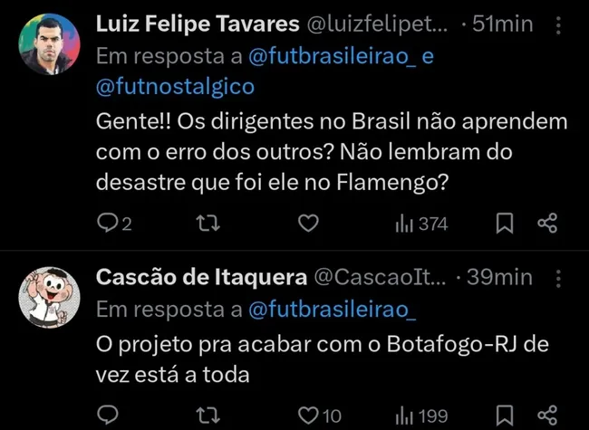 Repercussão via Twitter