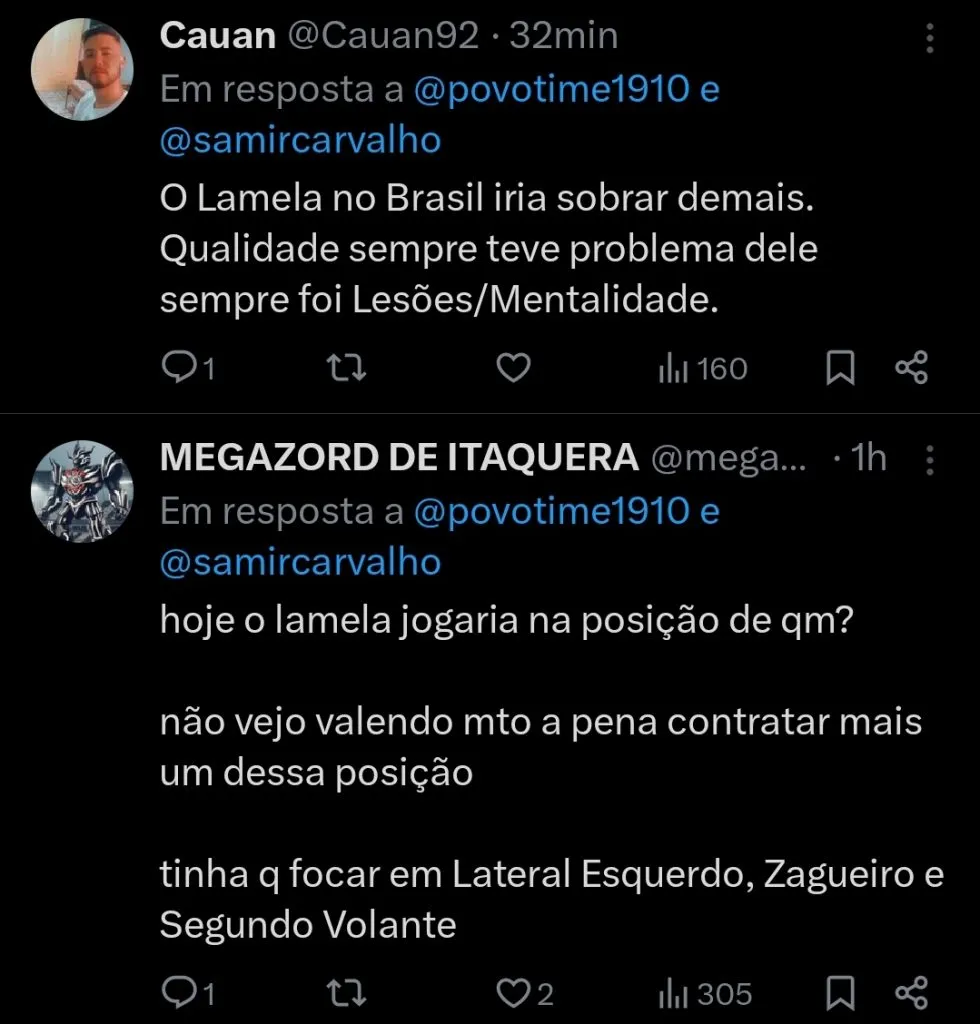 Repercussão via Twitter