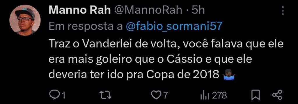 Repercussão via Twitter