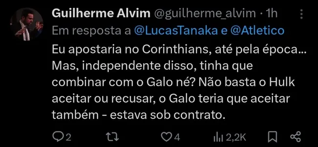 Repercussão via Twitter