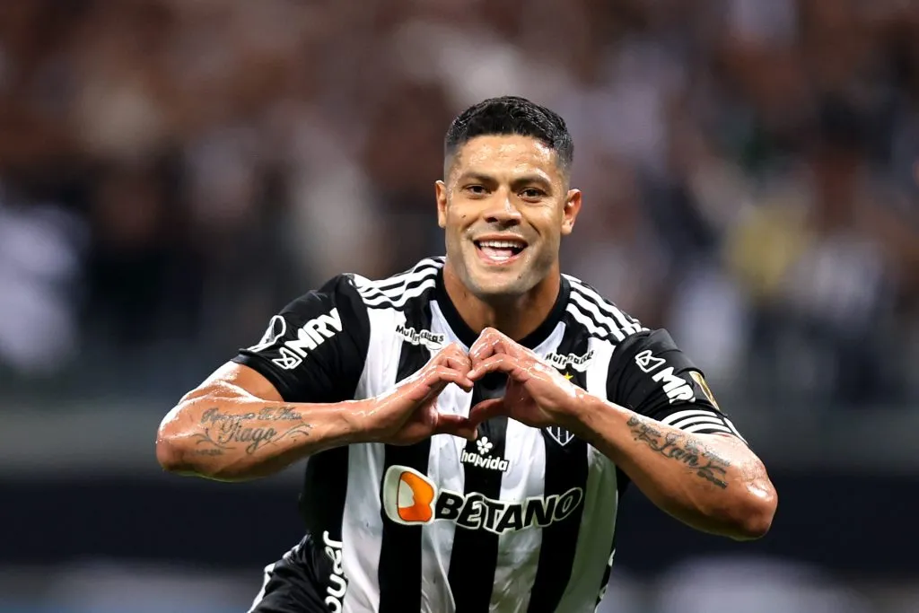 Hulk celebrando gol pelo Atlético Mineiro. (Photo by Buda Mendes/Getty Images)
