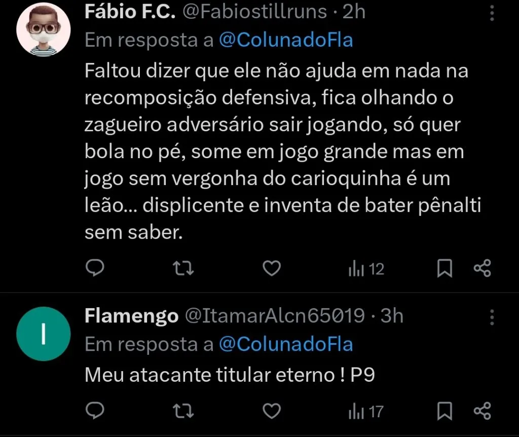 Repercussão via Twitter