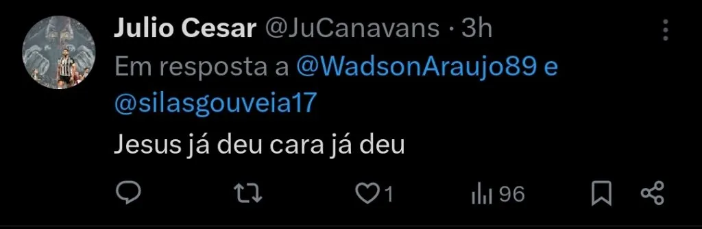 Repercussão via Twitter