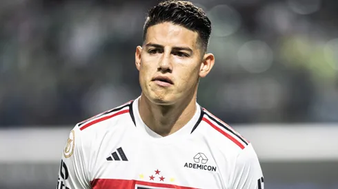 SP – SAO PAULO – 25/10/2023 – BRASILEIRO A 2023, PALMEIRAS X SAO PAULO – James Rodriguez jogador do Sao Paulo durante partida contra o Palmeiras no estadio Arena Allianz Parque pelo campeonato Brasileiro A 2023. Foto: Abner Dourado/AGIF