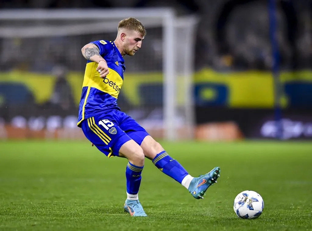 Nicolás Valentini em partida pelo Boca Juniors. (Photo by Marcelo Endelli/Getty Images)