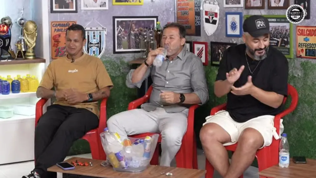 Augusto Melo durante o Quebrada FC. Foto: Reprodução Podpah/YouTube