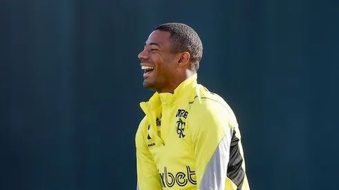 De La Cruz no treino do Flamengo. Foto: Marcelo Cortes/CRF