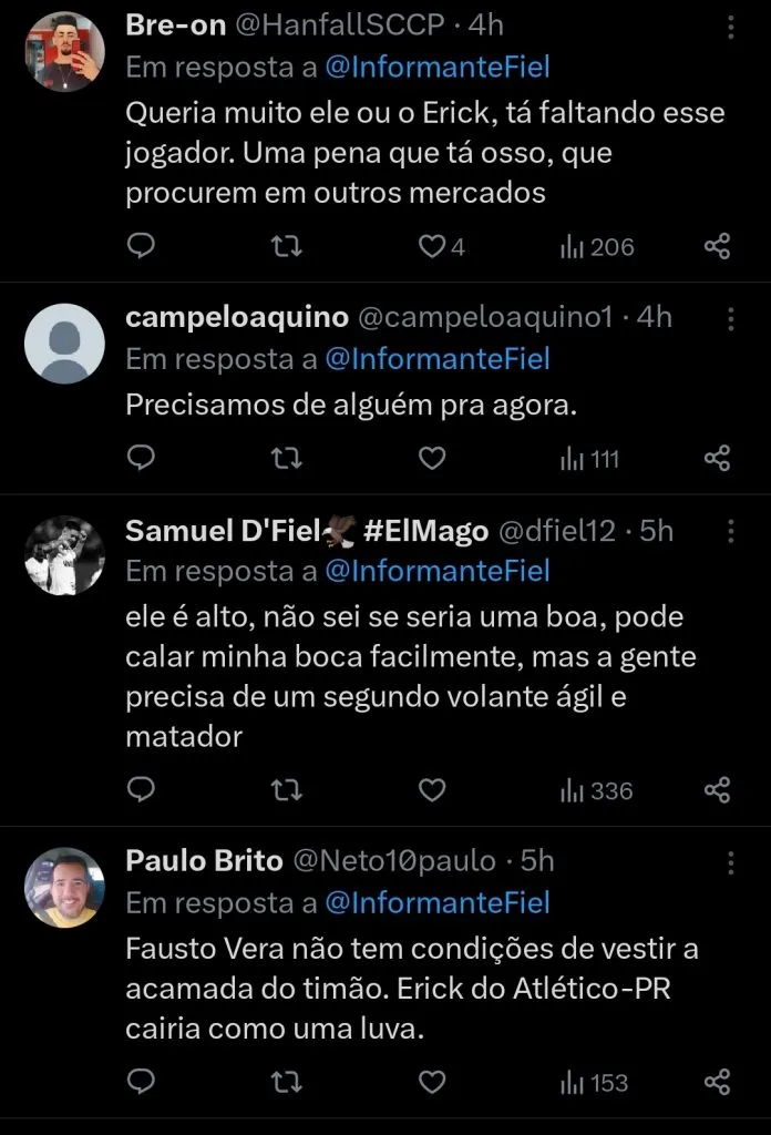 Repercussão via Twitter