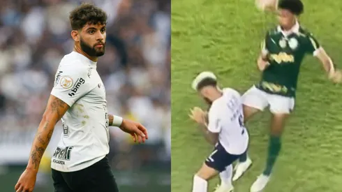 Yuri Alberto tem situação complicada no Corinthians. Foto Esq.: Ricardo Moreira/Getty Images e Foto Dir.: Reprodução