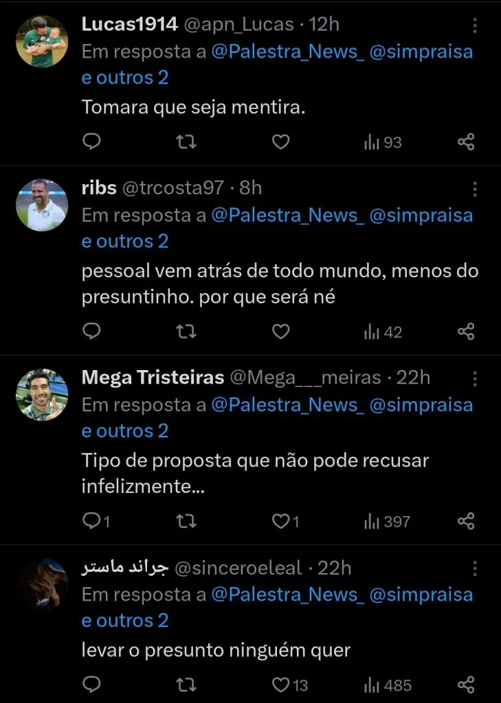 Repercussão via Twitter