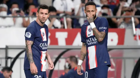 Lionel Messi and Neymar . (Photo by Koji Watanabe/Getty Images)