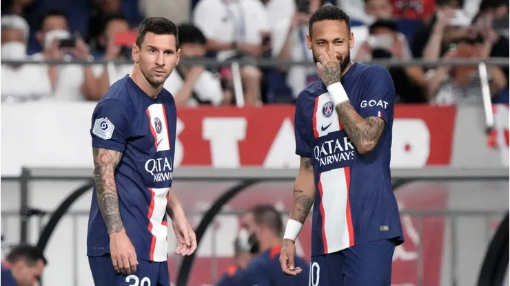 Lionel Messi and Neymar . (Photo by Koji Watanabe/Getty Images)