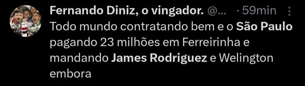 Repercussão via Twitter