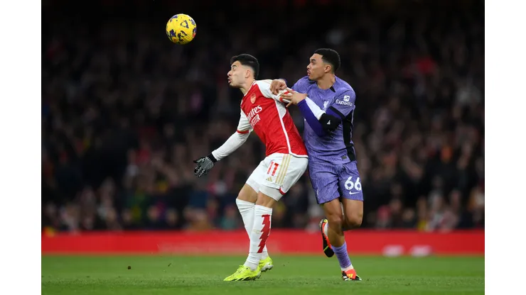 Arsenal e Liverpool fizeram jogaço entre líderes no Emirates Stadium, pela Premier League (Foto: Justin Setterfield/Getty Images)
