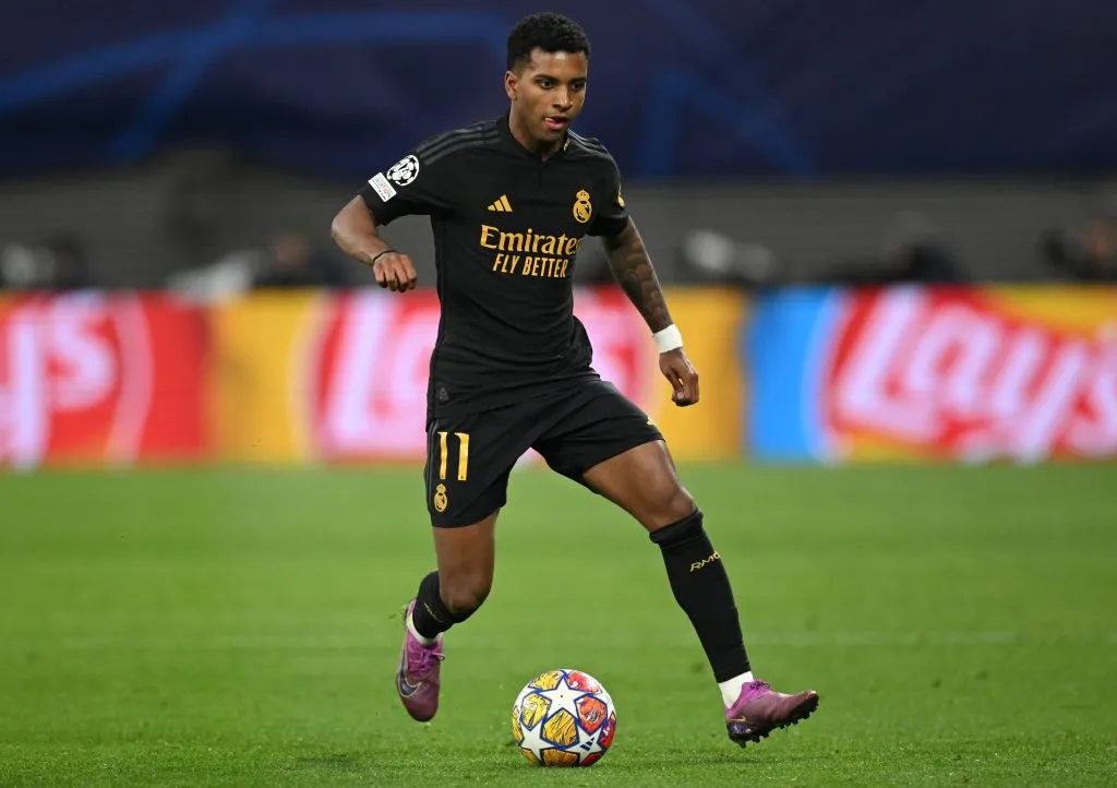 Rodrygo pelo Real Madrid. (Photo by Stuart Franklin/Getty Images)