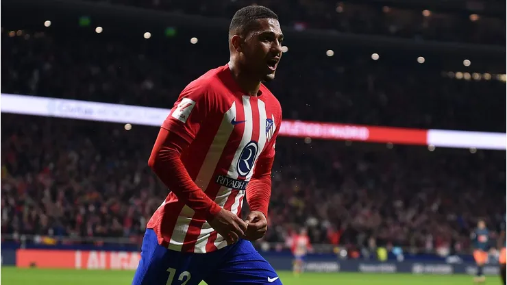 Samuel Lino of Atletico Madrid . (Photo by Denis Doyle/Getty Images)