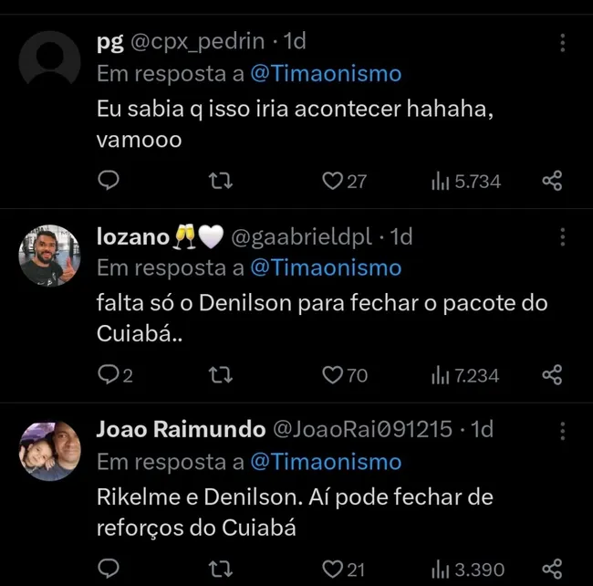 Repercussão via Twitter