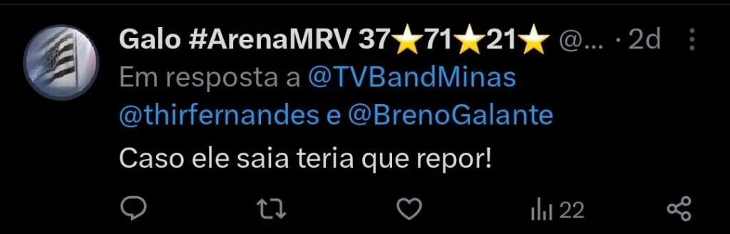 Repercussão via Twitter