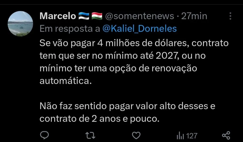 Repercussão via Twitter