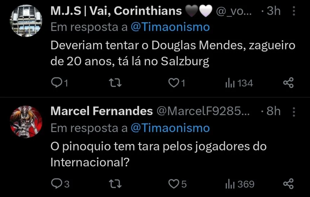 Repercussão via Twitter