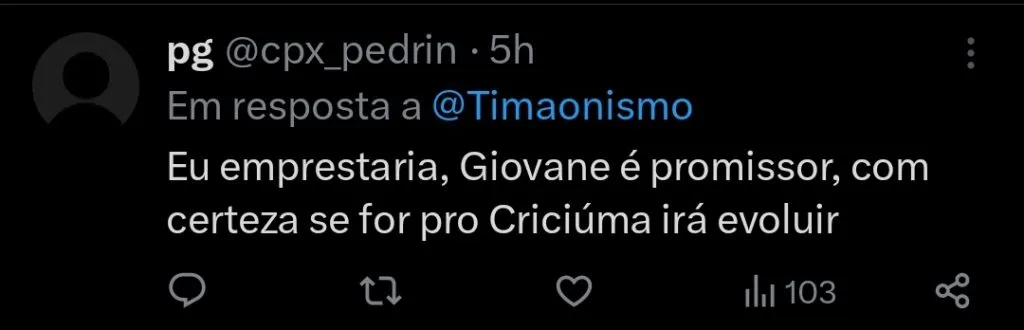 Repercussão via Twitter